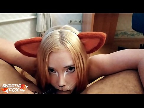 ❤️ Kitsune gleypa pikk og ásamt í munninum ❤️ Klámmyndband hjá okkur is.oldsex.ru ❌❤